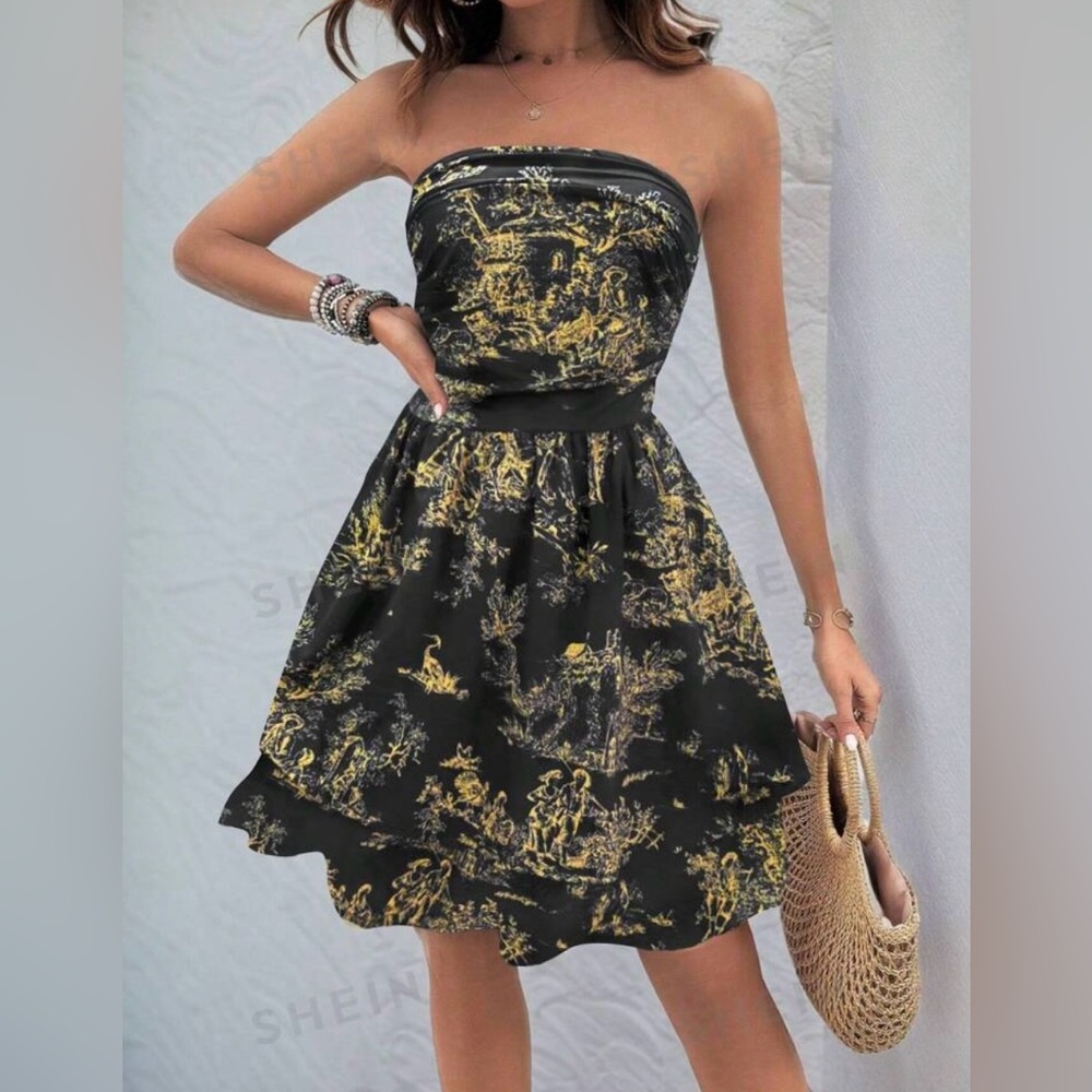 Strapless sundress